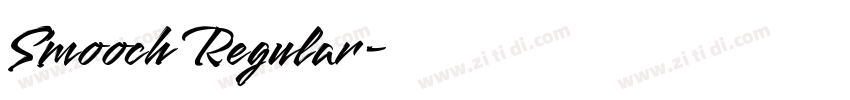 Smooch Regular字体转换